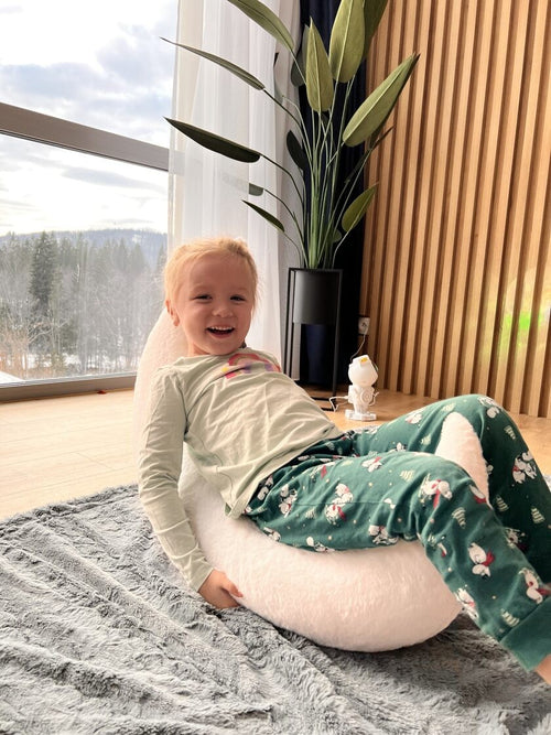 Handcrafted Giant Moon Pillow for Babies & Toddlers
