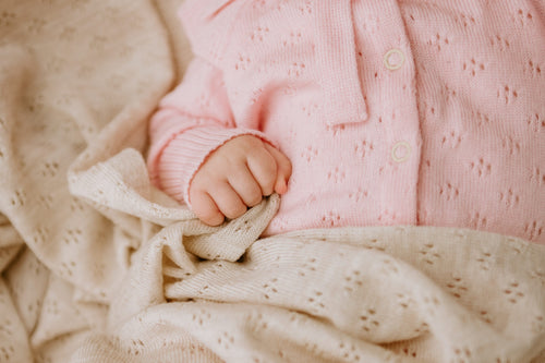 Merino wool baby blanket LOVE